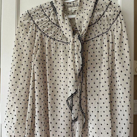 Max studio blouse polka dot style - Picture 1 of 8